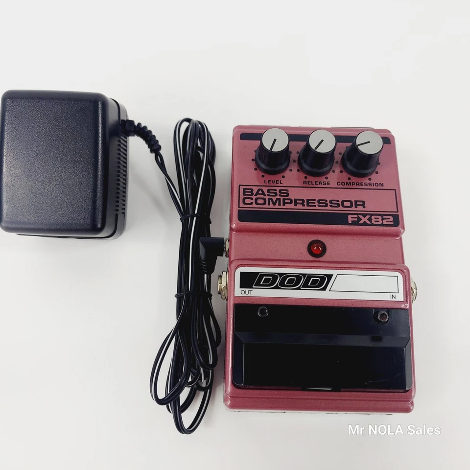 Pedal efecto compresor de bajos DOD FX82 DE COLECCIÓN FX-82 - Hecho en EE. UU. - Envío GRATIS Foto 2 de 4