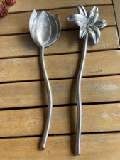 Mariposa Vintage Floral Serving Spoon and Fork Salad Servers circa 1992