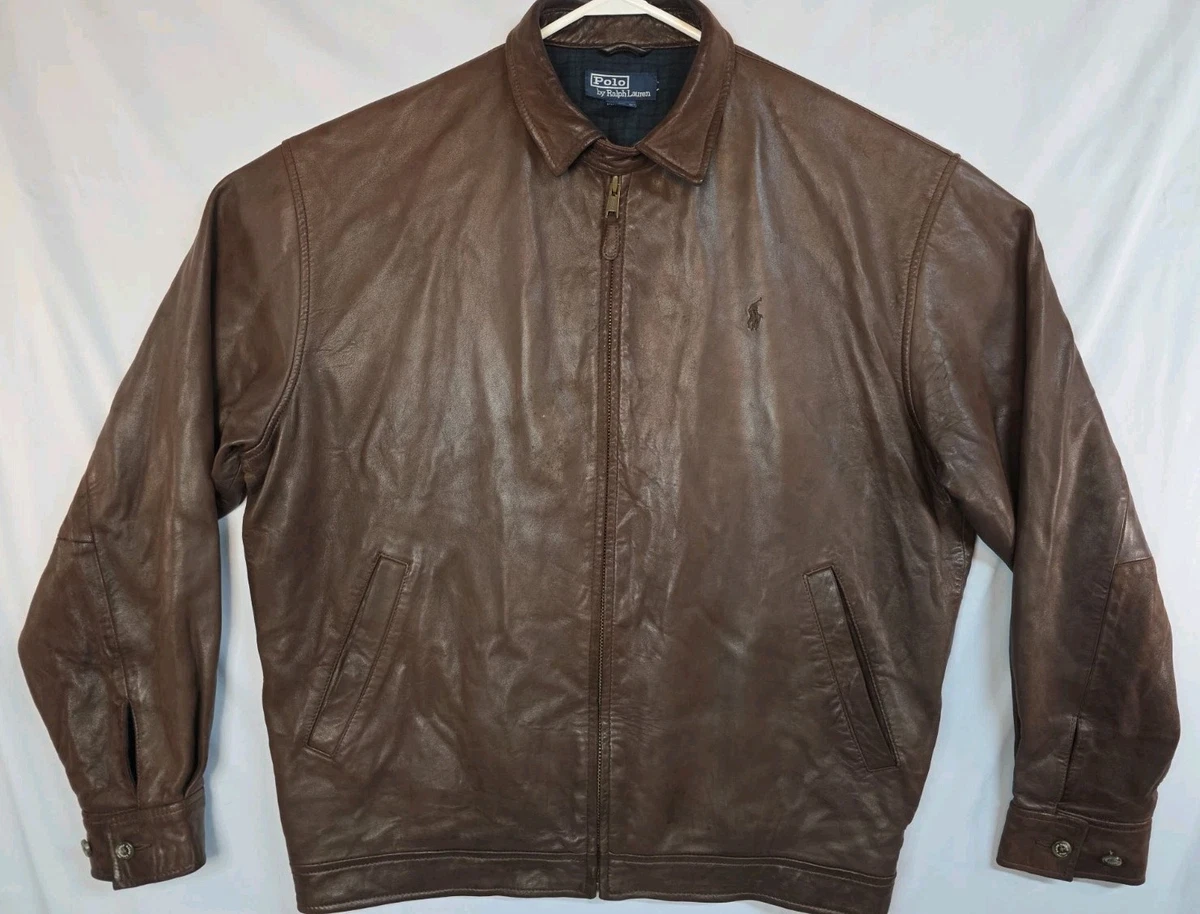 Polo Ralph Lauren Zip Leather Outer Shell Coats, Jackets & Vests