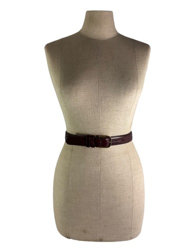 COACH 5600 Burgundy Leather Men's Belt Made In New York City USA 90/36 - Picture 9 of 10