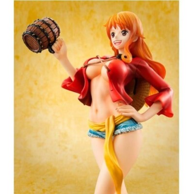 One Piece Portrait.Of.Pirates Nami MUGIWARA Ver.2 KANPAI Figure