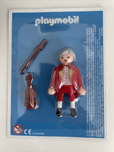 Figurine Playmobil Musicien Avec Harpe Dorée + Chapeau - Neuf, Thème City, Origine Allemagne