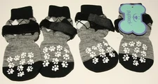 Pupteck Dog Socks Paw Protection MEDIUM Anti-Slip Traction Reflective