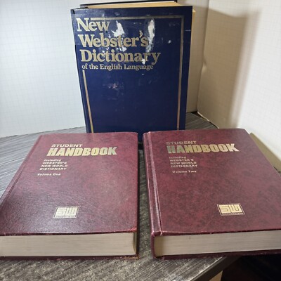 Websters new world students handbooks, New Websters Dictionary Delair (poor)