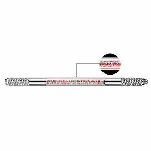 Microblading Permanent Manual Tebori 3D Makeup Eyebrow Tattoo Pen Pink ...