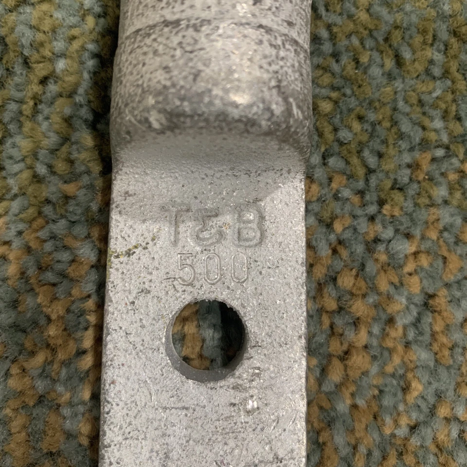 T&B Copper Compression Crimp Lug Terminal Connectors 500 mcm Wire Two Hole 1/2" - Image 2 of 4
