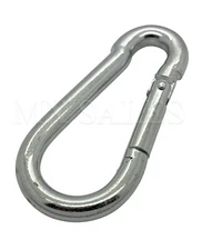 Carabiner Clip Snap Hook Spring Loaded Steel Karabiner Carabina Carbine