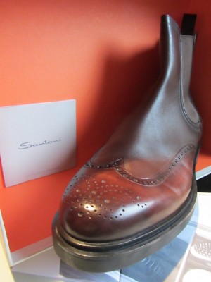SANTONI  Chelsea Boot 45 - 11  ABSOLUT HOCHWERTIG + LAMMFELL    645    1435