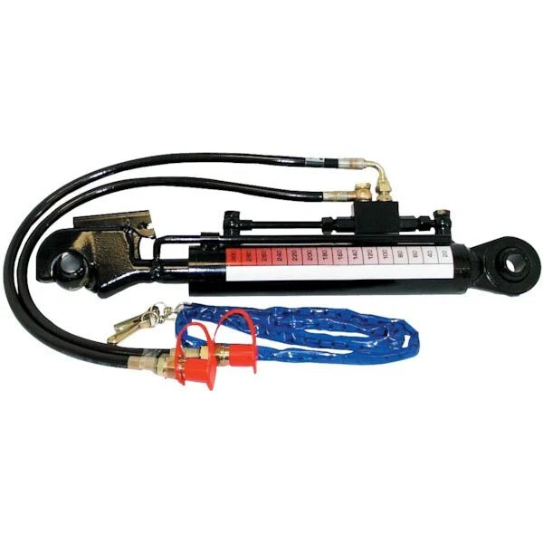 Hydraulischer Oberlenker Kat 2 Hub 250mm Hub mit Fanghaken inkl. Schläuche