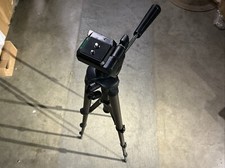 3 Level Brown Aluminum Compact And Lightweight Camera Tripod With Leveler 47in