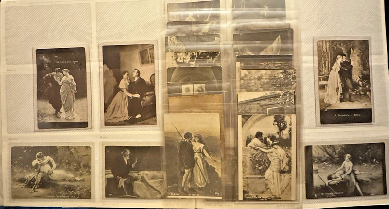 24 POSTCARDS=ROMANTIC=RUSSIA=many of them RARE= 1900+ MINT/USED#04316