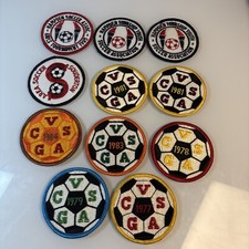 Vintage Soccer Club Patches Lot of 11   1970s 1980s Youth Teams