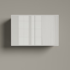 Armadio pensile armadio a parete SMARTBett in diversi colori bianco grigio cemento rovere