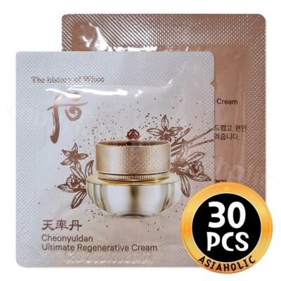 The history of Whoo Cheonyuldan Ultimate Regenerative Cream 1ml x 30pcs Newest