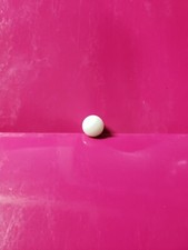 1980's Milton Bradley PAC MAN Board Game REPLACEMENT PART Single White Marble