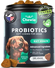 Probiotics for Dogs Gut Health, Digestion, Immunity, Yeast Balance, Itchy Skin, 