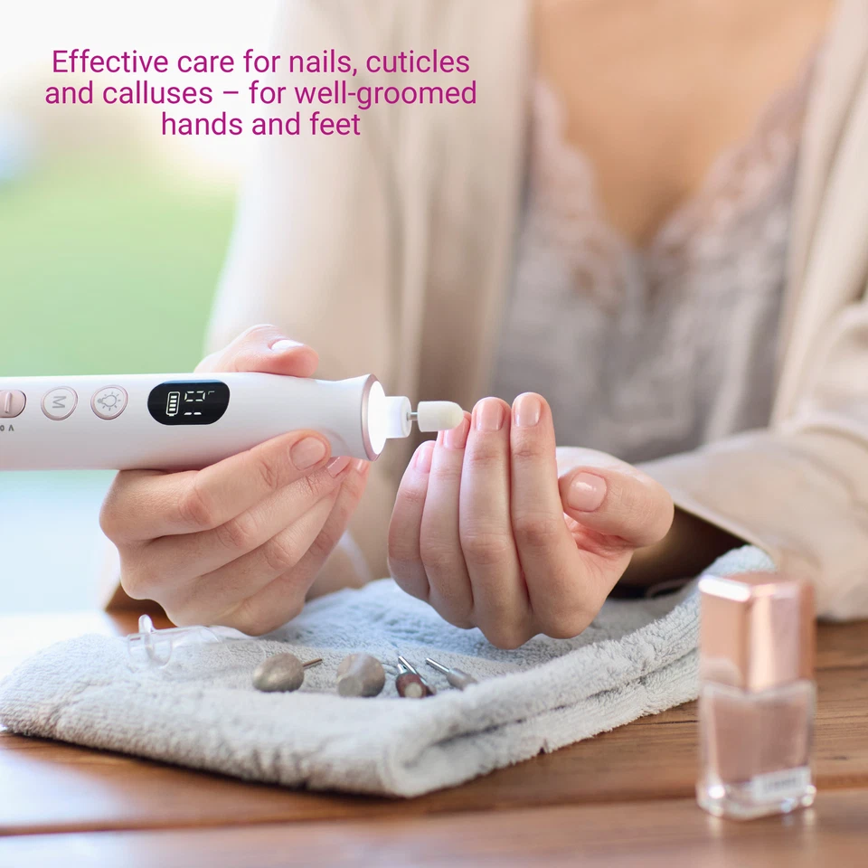 medisana MP 940 elektrisches Maniküre & Pediküre-Set mit 10 Aufsätzen - Bild 3 von 4