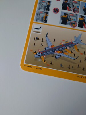 Pegasus Airbus A321 Safety Card UK