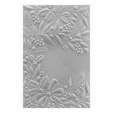 HOLIDAY FLORAL SWAG 3D EMBOSSING FOLDER-Spellbinders Paper Arts-A2/5x7-Textured