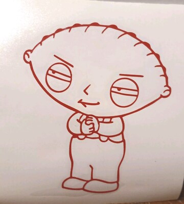 Vintage Set of 3 - Family Guy STICKERS Stewie - Evil Monkey Head - New Old stock