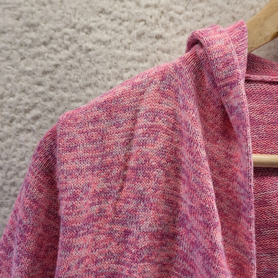 Circo Sweater Girls Extra Large Pink Open Cardigan Long Sleeve Hooded Heavy - Image 2 of 4