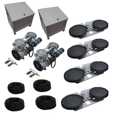 Half Off Ponds APRPS4-CAB 7.8 CFM System, 2 Cabinets, Fan, (4) 10" EPDM Discs