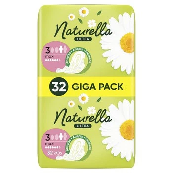 INNY Naturella Ultra Maxi Größe 3 Kopfkissenbezüge mit Flügeln 32 Stk.