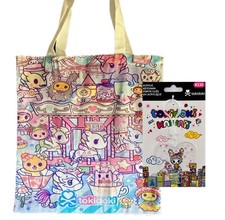 Tokidoki Unicorno Canvas Tote Bag  Kawaii Bunny Heart Shaped Acrylic Keychain