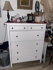 White 6 Drawer Dresser