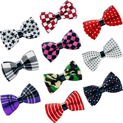 10 PCS Dogs Collar Elastic Attachment Bow Ties for Small Medium Large Pet/Cat...