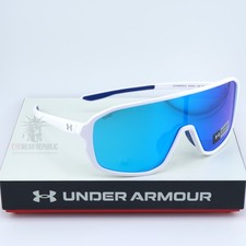 New UNDER ARMOUR UA GAMEDAY/G Sport Men Shield Sunglasses Matte White / Blue