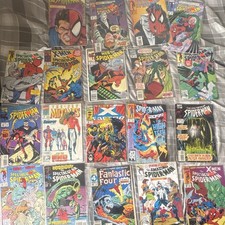 Marvel Comics Spider-Man X-Men Fantastic Four Comic Lot Spectacular Boarded