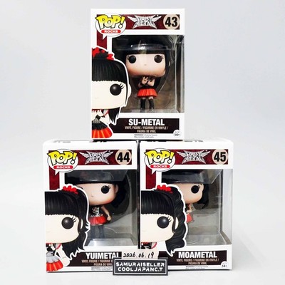 FUNKO POP! ROCKS BABYMETAL SU #43 YUI #44 MOA #45 SET OF 3 Vinyl