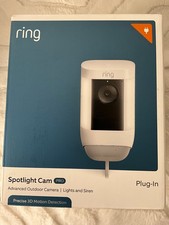 Ring Spotlight Cam Pro Plug-In Advanced Outdoor Security Camera - New / Sealed