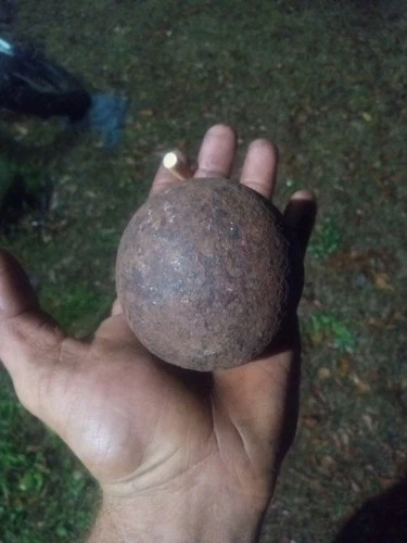 Solid Iron civil war era authentic Cannonball