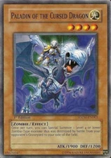 1 x Paladin of the Cursed Dragon - SDZW-EN003 - Common - 1st Edition Near Mint, 