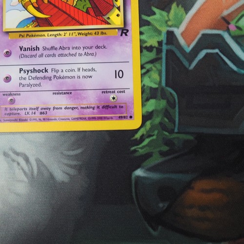 Abra 49/82 Pokemon Team Rocket Played Single Card WOTC Unlimited - Picture 3 of 12