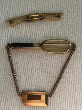 Vintage Swank Collar Bar 74818 & Tie Clip 1865995 Both Are 1/20 12KGF