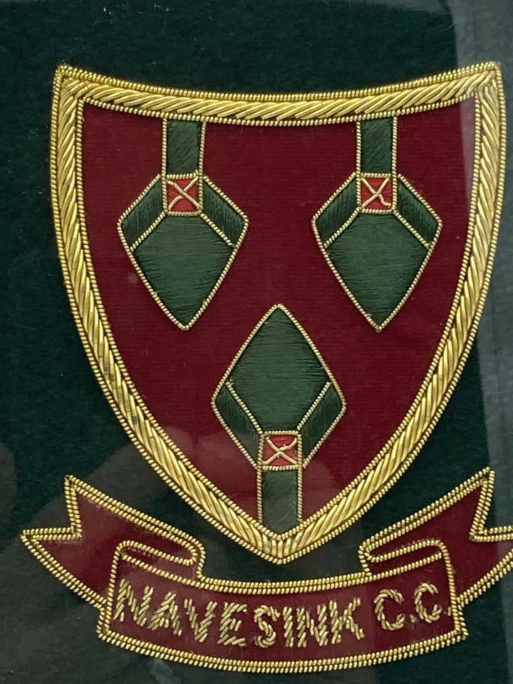Parche de golf Navesink Country Club New Jersey 2011 con marco de golf lingotes dorados Foto 3 de 4