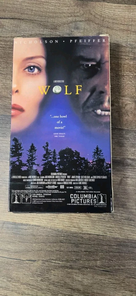 Wolf VHS Screener Promo Copy Jack Nicholson / Michelle Pfeiffer Pre Owned - Image 4 of 4
