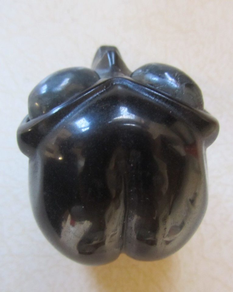 Obsidian Alien Head Black Carved Stone ET Visitor Bust Mini-Statue | eBay