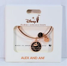 Disney Alex & Ani Rose Gold Bracelet Aladdin Jasmine Lifes Magic Carpet Ride NEW
