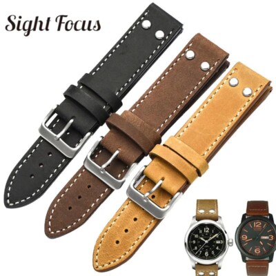 20mm 22mm Niet Wildleder Armband für Hamilton Khaki Pilot Field Zenith Watchband