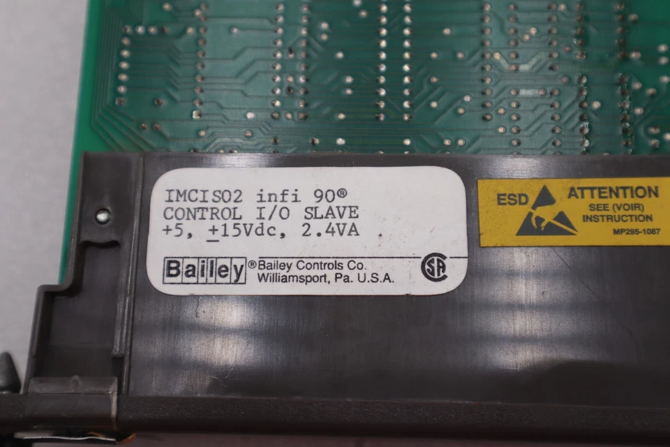 Bailey IMCIS02 Infi 90 Control Input Output Slave 2.4VA SADR 16 1-5-2 #K-1643 - Image 2 of 3