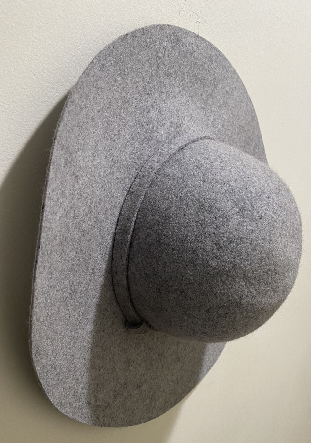 Tart Womens Gray Solid Print Adjustable Fedora Ha… - image 3