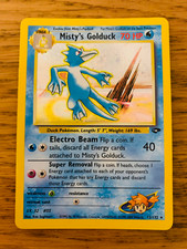 Misty's Golduck (12/132) Holo Gym Challenge Pokemon Card! FREE P&P!