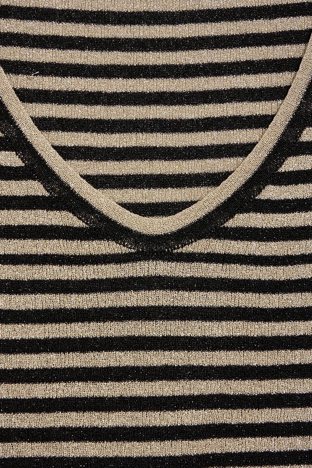 $1,295 BRUNELLO CUCINELLI Metallic Striped Stretch-Jersey Tank Size Large, NWT - Image 4 of 4