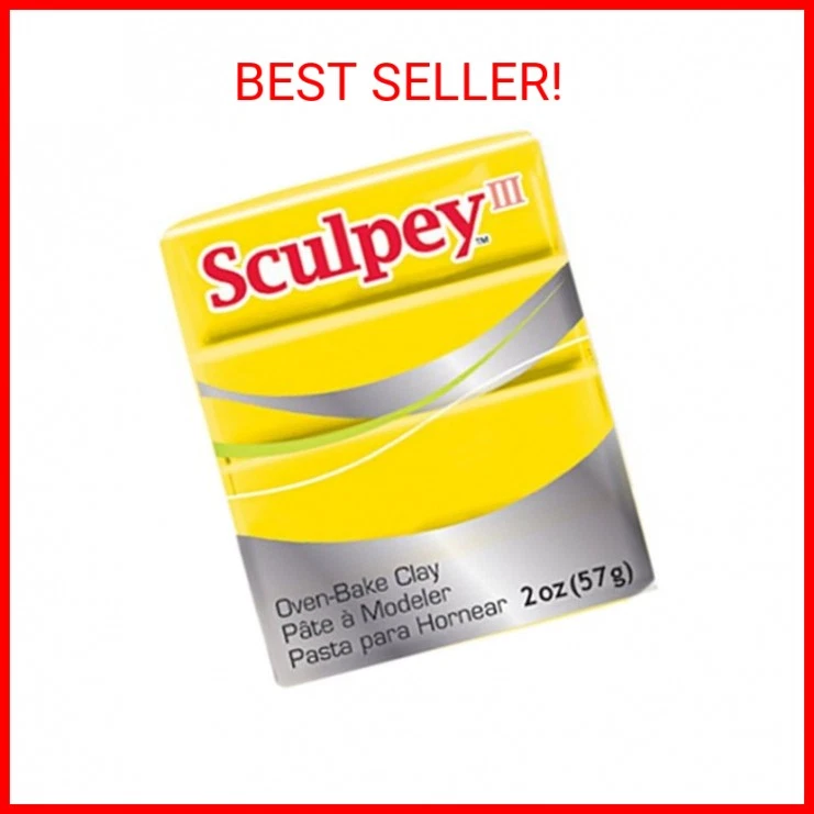 Arcilla polimérica Polyform Sculpey III 2 OZ: amarilla Foto 2 de 2