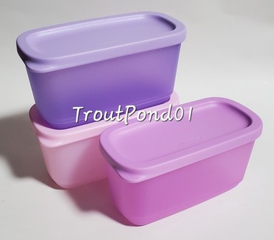 Tupperware Basic Bright Pink Lilac Purple Herb Snack Storage