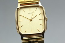 Near MINT Seiko Chariot 5P31-5190 gold Quartz Men's Watch From JAPAN